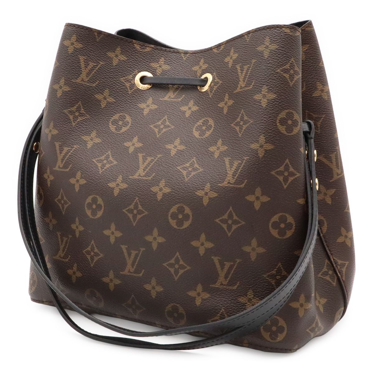 Louis Vuitton Monogram Neo Noe Shoulder Bag Drawstring Noir Black — view 2