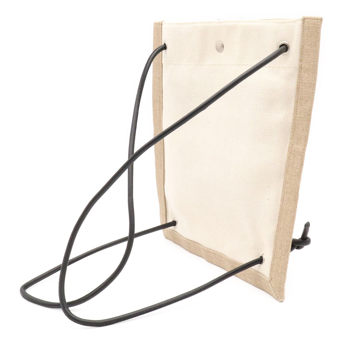 Saint Laurent Paris University Flat Shoulder Bag 2-Way Backpack Canvas Beige — view 2