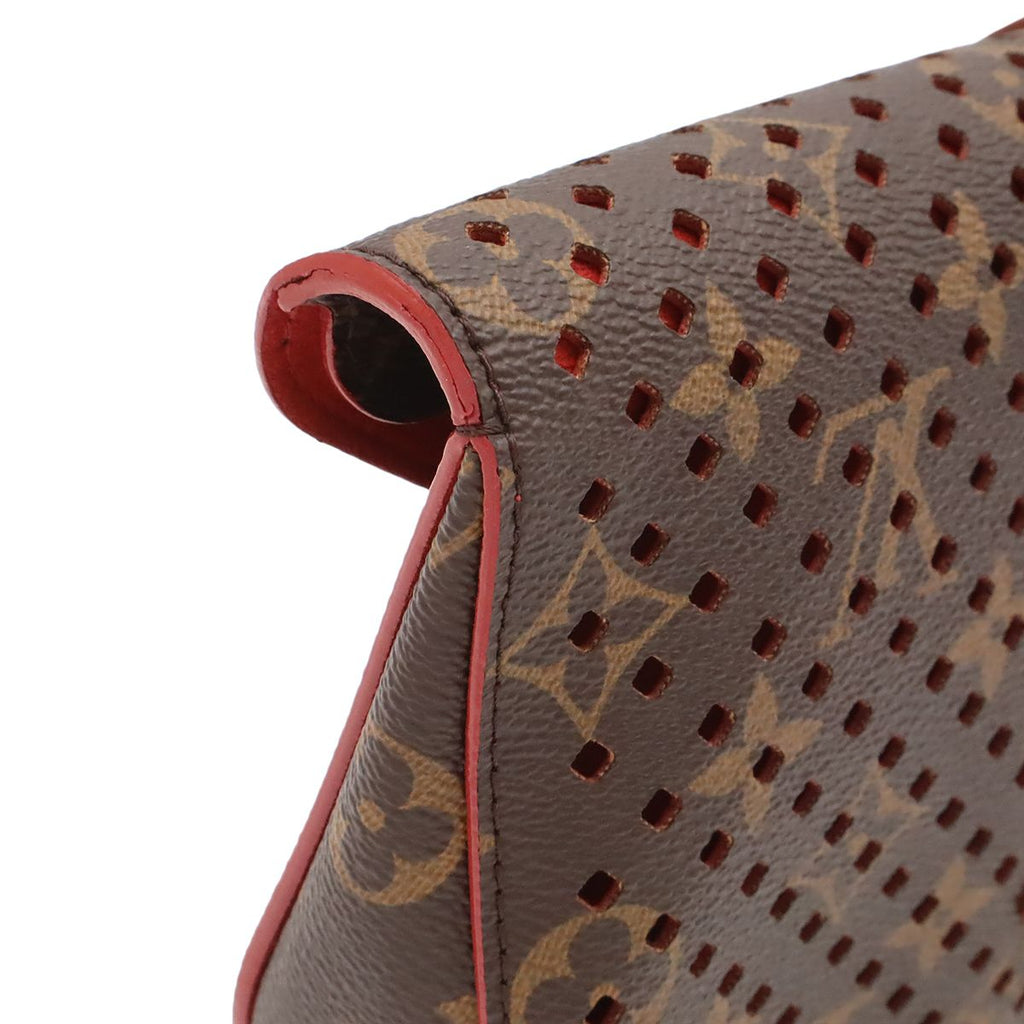 Louis Vuitton Monogram Perforated Flor Clutch Saumur — view 4