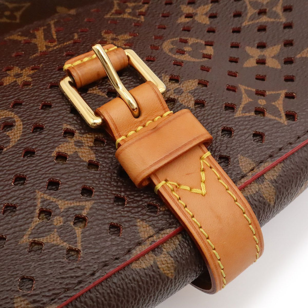 Louis Vuitton Monogram Perforated Flor Clutch Saumur — view 5
