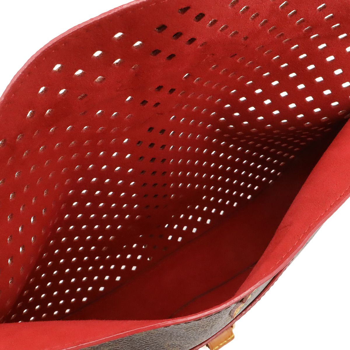 Louis Vuitton Monogram Perforated Flor Clutch Saumur — view 7
