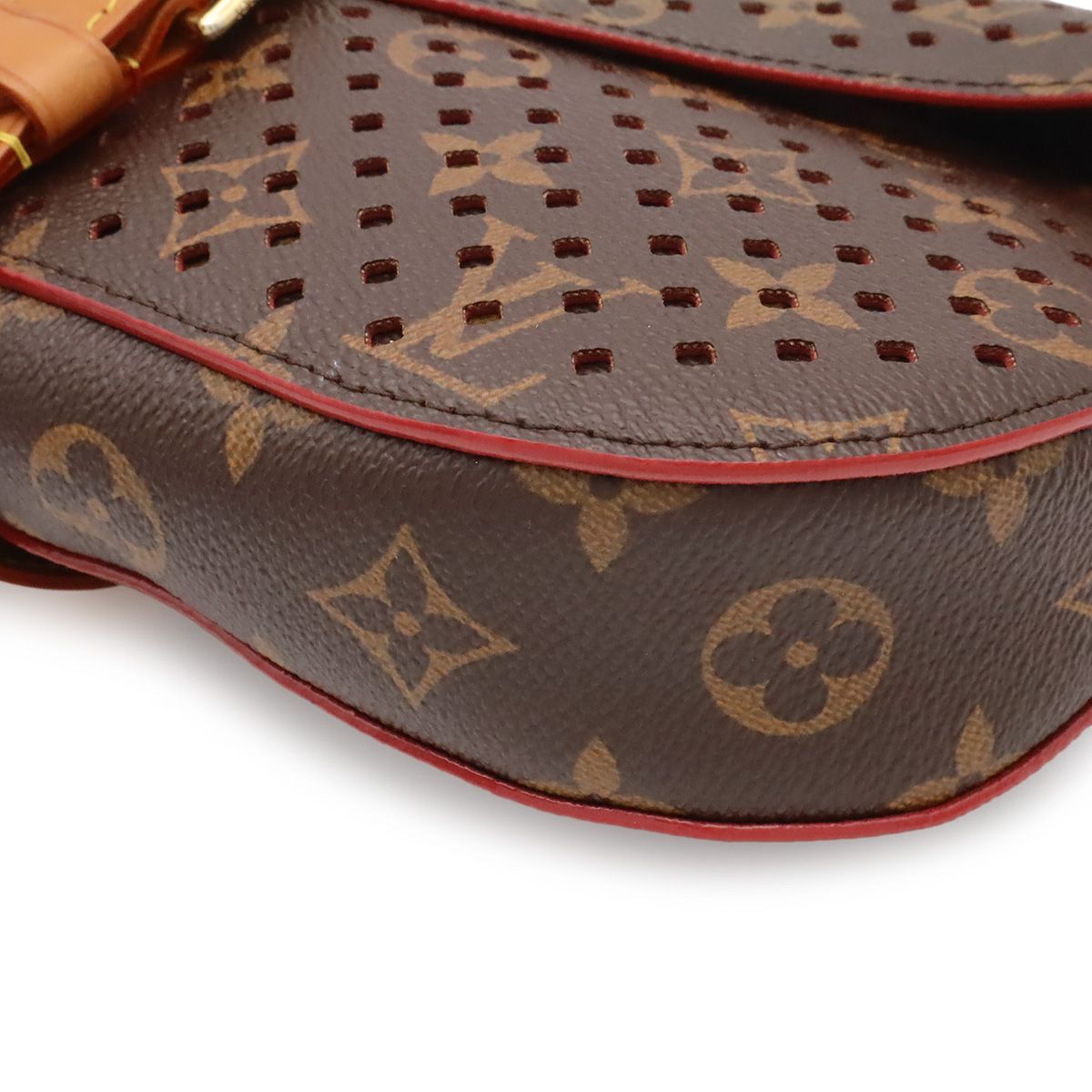 Louis Vuitton Monogram Perforated Flor Clutch Saumur — view 3