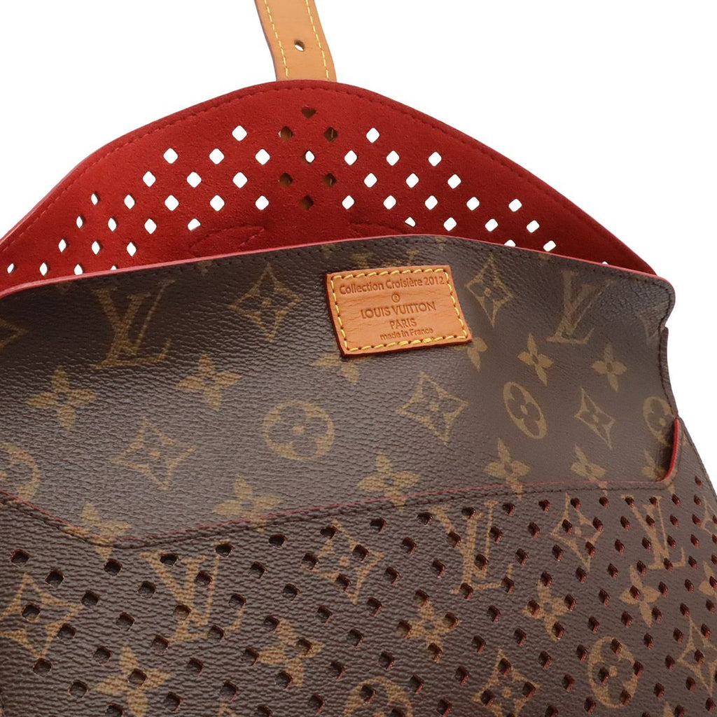 Louis Vuitton Monogram Perforated Flor Clutch Saumur — view 6