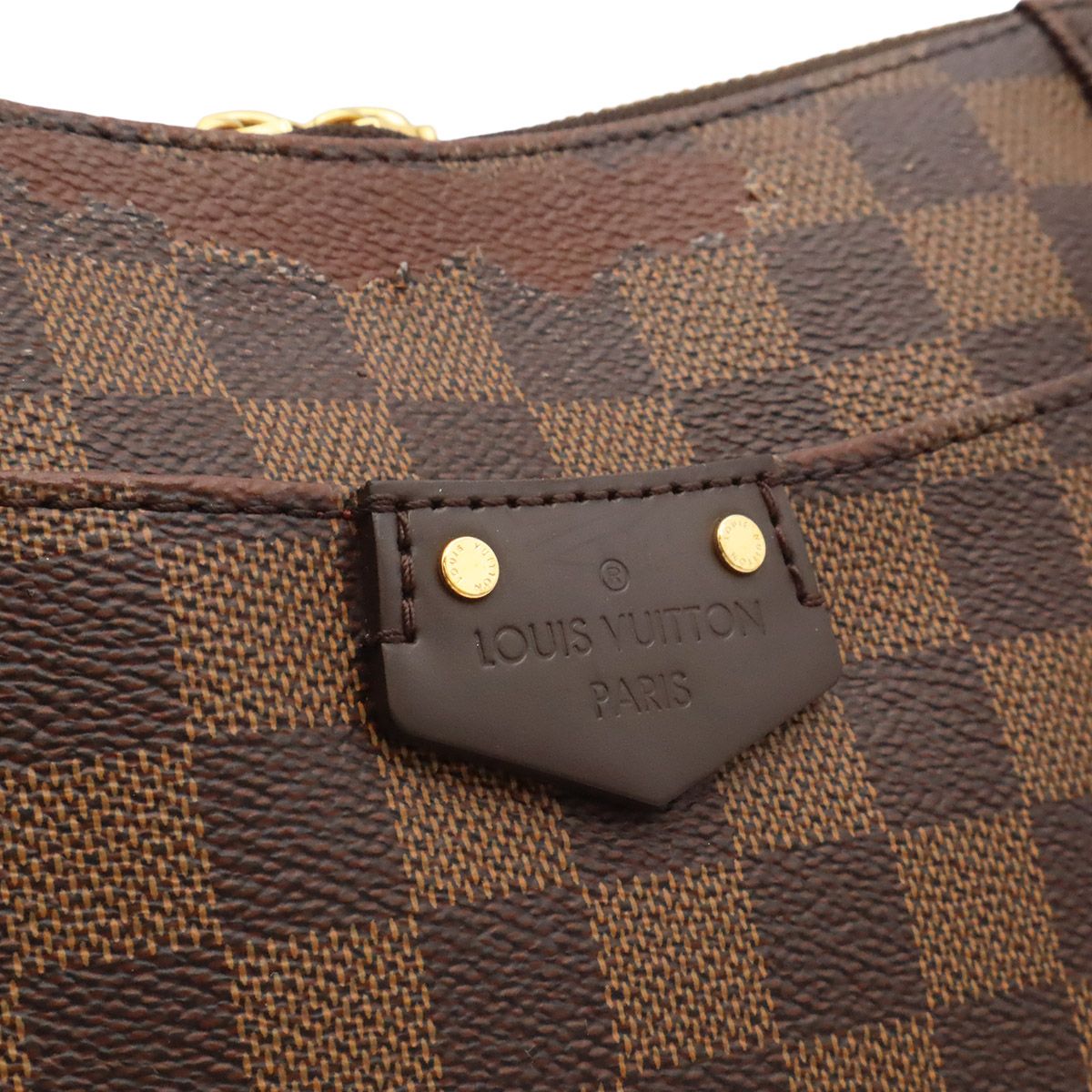 Louis Vuitton Damier South Bank Shoulder Bag Crossbody Fringe Tassel Charm — view 8