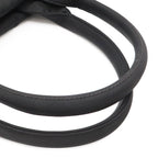 Prada Reversible Tote 2-Way Shoulder Bag Nylon Leather Nero Black Silver — view 4