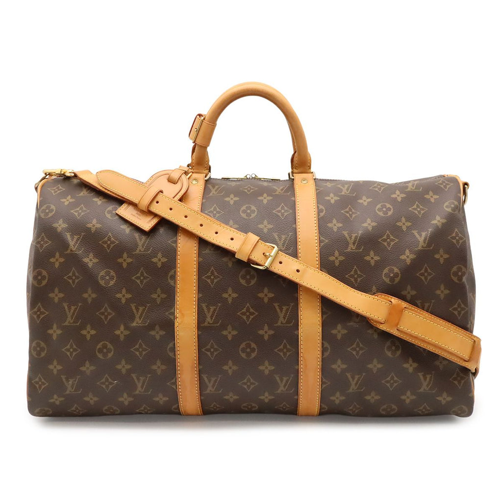 Louis Vuitton Monogram Keepall Bandouliere 50 Boston Bag Purse 2-Way