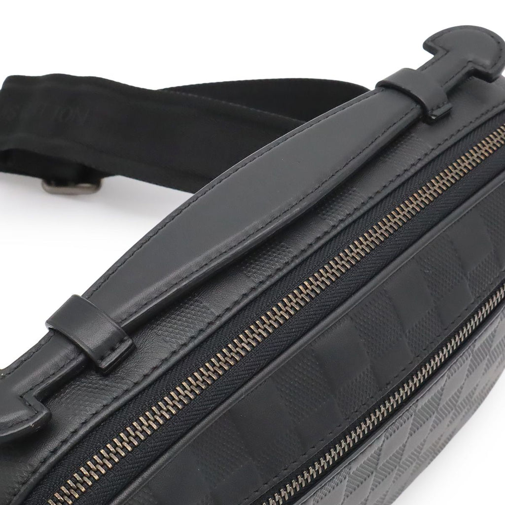 Louis Vuitton Damier Infini Ambler Belt Bag 2-Way Leather Onyx Black — view 7