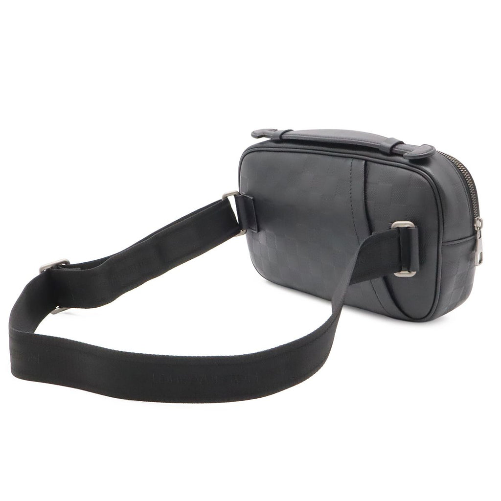 Louis Vuitton Damier Infini Ambler Belt Bag 2-Way Leather Onyx Black — view 2
