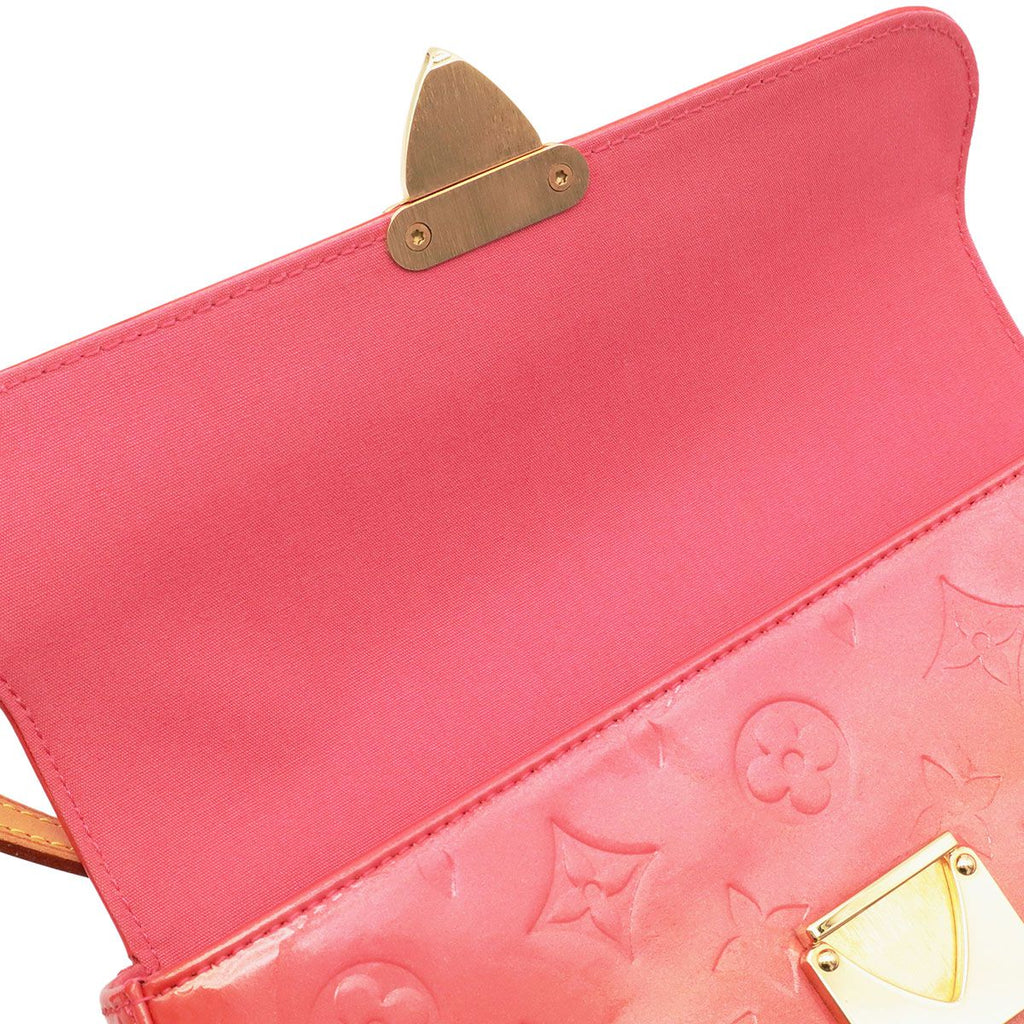Louis Vuitton Monogram Vernis Malibu Street Handbag Pochette Mini Tote Patent — view 8
