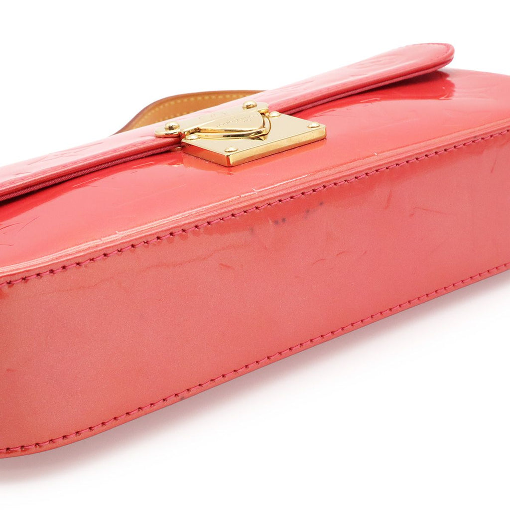 Louis Vuitton Monogram Vernis Malibu Street Handbag Pochette Mini Tote Patent — view 5