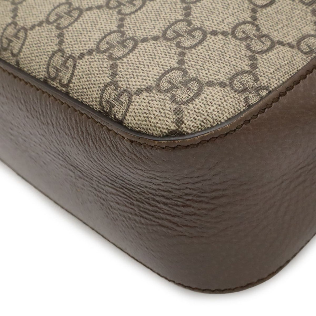 Gucci Neo Vintage GG Supreme Messenger Bag 2-Way Clutch Tiger Head Beige — view 3