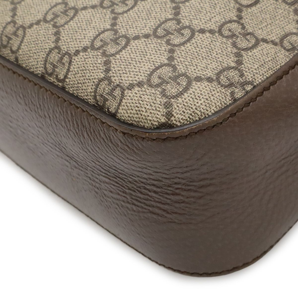 Gucci Neo Vintage GG Supreme Messenger Bag 2-Way Clutch Tiger Head Beige — view 3