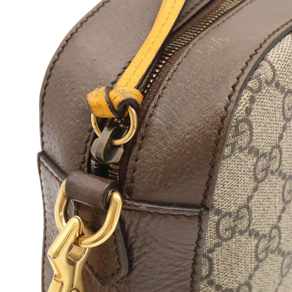 Gucci Neo Vintage GG Supreme Messenger Bag 2-Way Clutch Tiger Head Beige — view 6