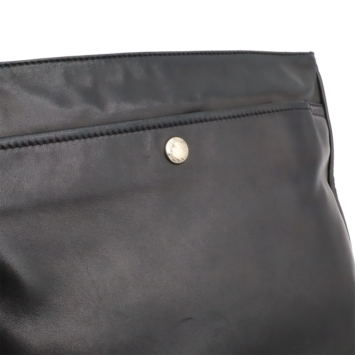 Prada Triangle Logo Shoulder Bag Cross Nappa Leather Nero Black Silver Overseas — view 7