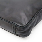 Prada Triangle Logo Shoulder Bag Cross Nappa Leather Nero Black Silver Overseas — view 3