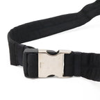Prada Triangle Logo Waist Bag Pouch Hip Nylon Nero Black Silver — view 4