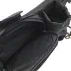 Prada Triangle Logo Waist Bag Pouch Hip Nylon Nero Black Silver — view 5