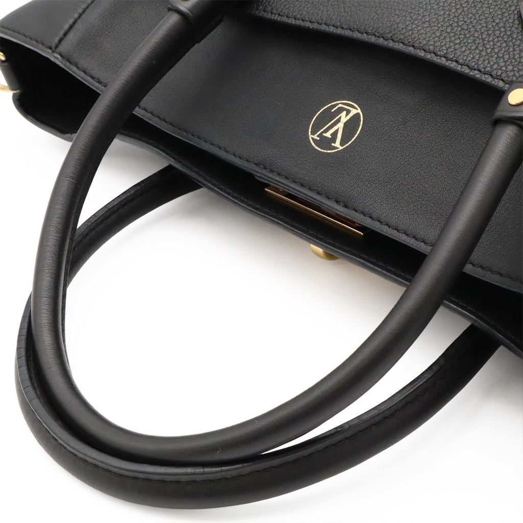 Louis Vuitton Monogram Tuffetage on My Side MM 2-Way Shoulder Bag Leather Noir — view 4