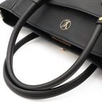 Louis Vuitton Monogram Tuffetage on My Side MM 2-Way Shoulder Bag Leather Noir — view 4