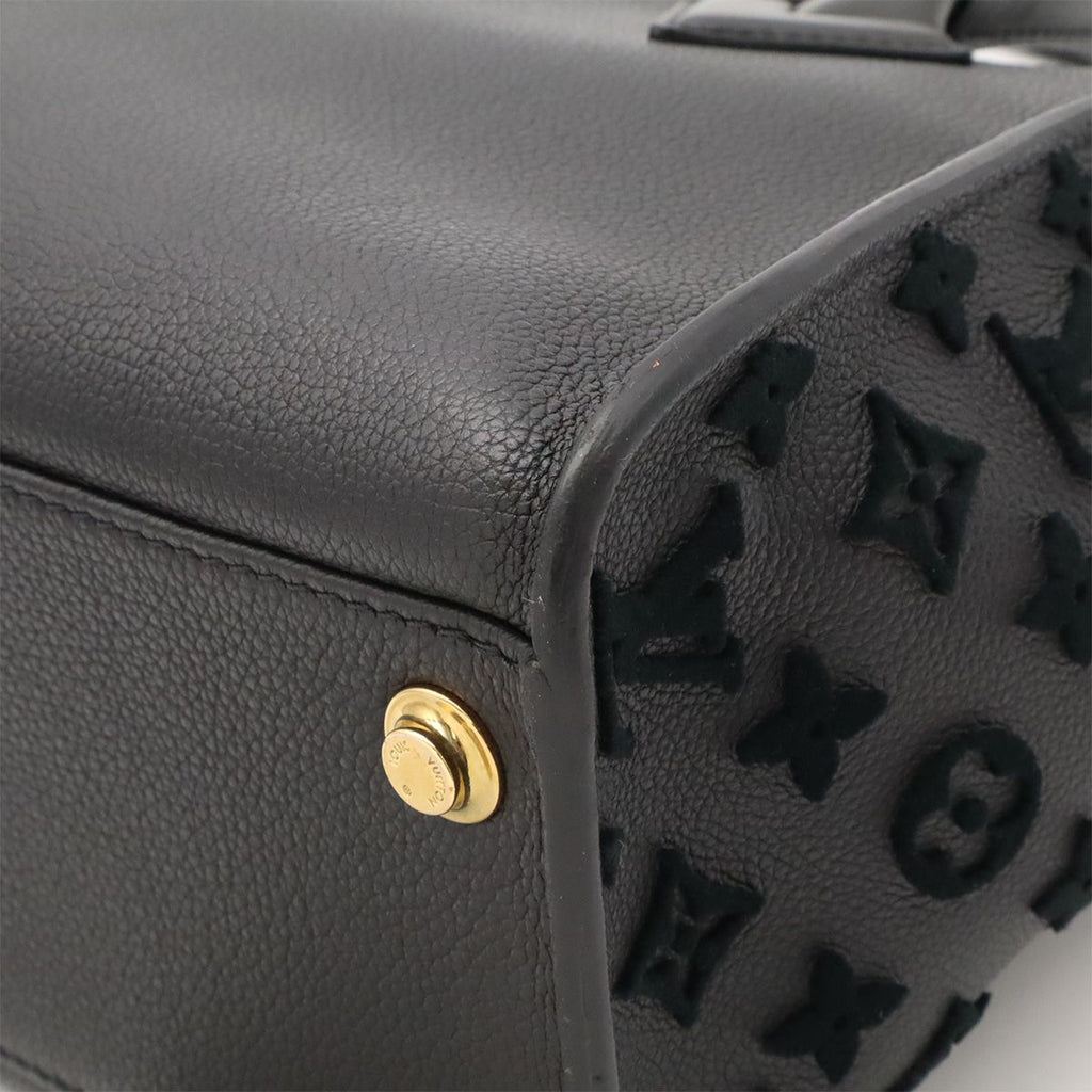 Louis Vuitton Monogram Tuffetage on My Side MM 2-Way Shoulder Bag Leather Noir — view 3