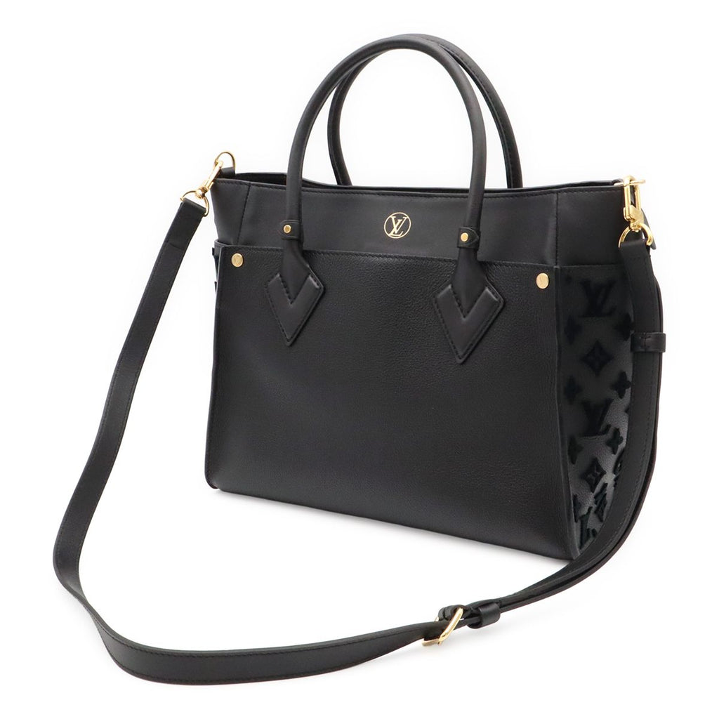 Louis Vuitton Monogram Tuffetage on My Side MM 2-Way Shoulder Bag Leather Noir — view 2
