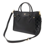 Louis Vuitton Monogram Tuffetage on My Side MM 2-Way Shoulder Bag Leather Noir — view 2