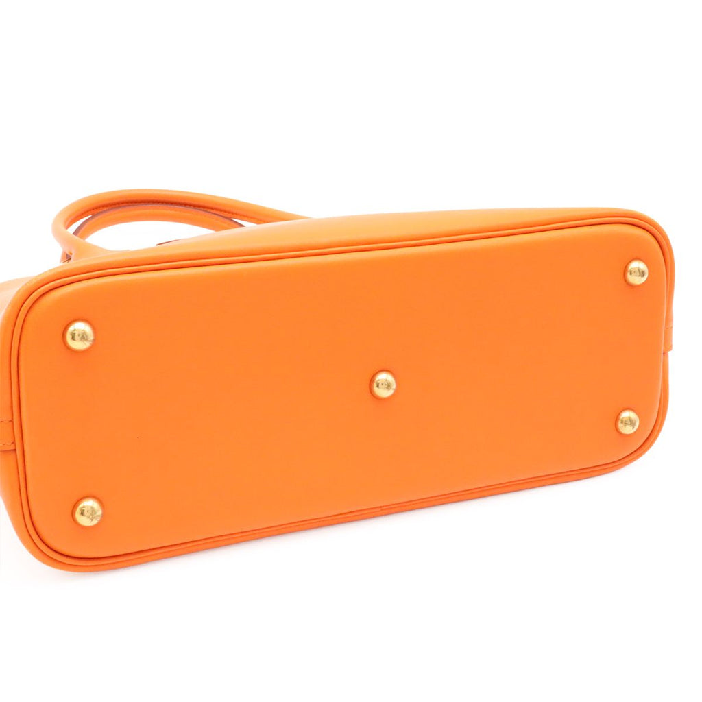Hermes Bolide 31 2-Way Shoulder Bag Vogalibar Leather Orange Gold — view 7