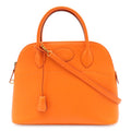 Hermes Bolide 31 2-Way Shoulder Bag Vogalibar Leather Orange Gold