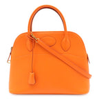 Hermes Bolide 31 2-Way Shoulder Bag Vogalibar Leather Orange Gold