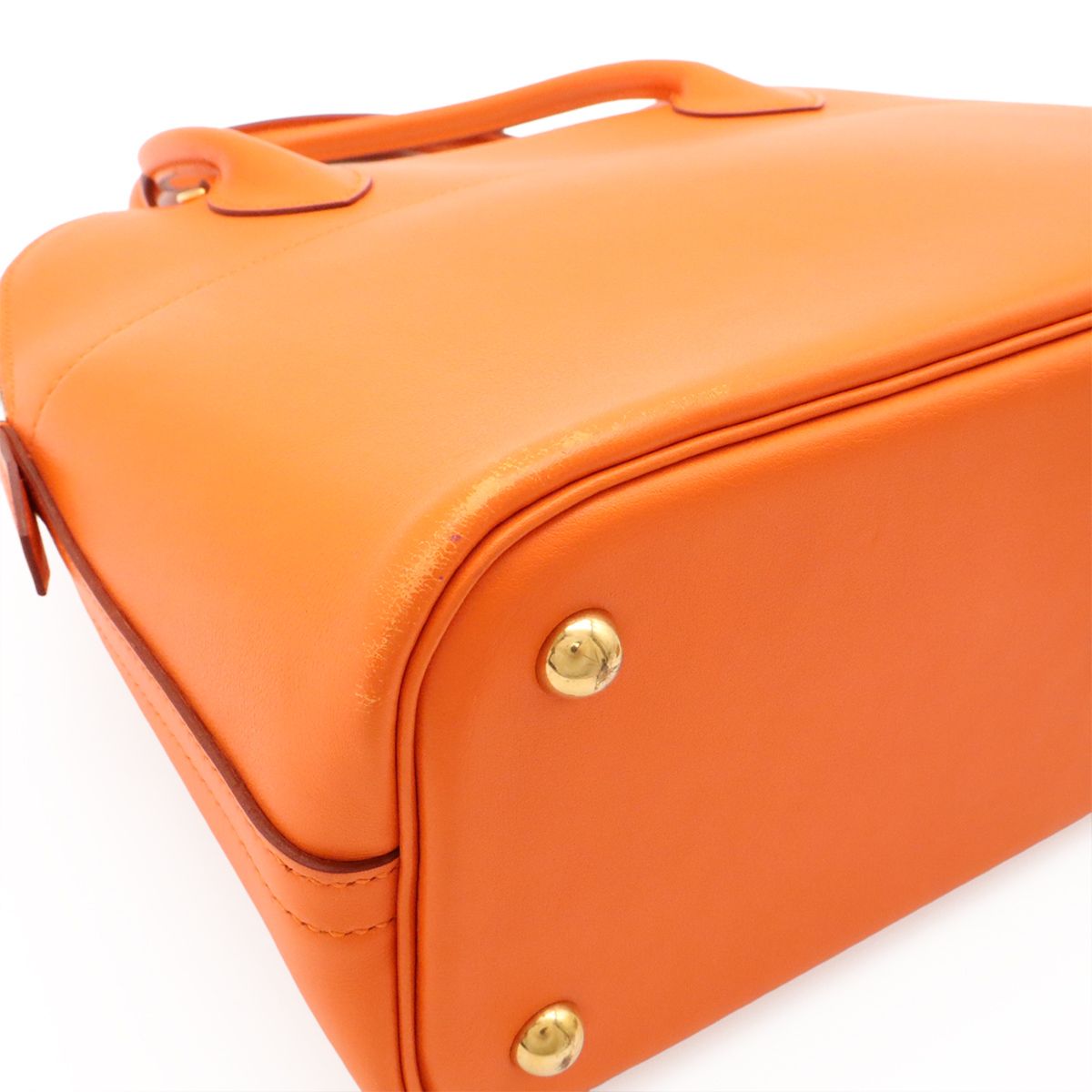 Hermes Bolide 31 2-Way Shoulder Bag Vogalibar Leather Orange Gold — view 3