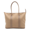 Hermes Garden Zip MM Tote Shoulder Bag Toile Officier Leather Etoupe Greige