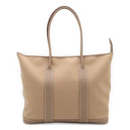 Hermes Garden Zip MM Tote Shoulder Bag Toile Officier Leather Etoupe Greige