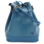 Louis Vuitton Epi Noe Drawstring Shoulder Bag Leather Toledo Blue