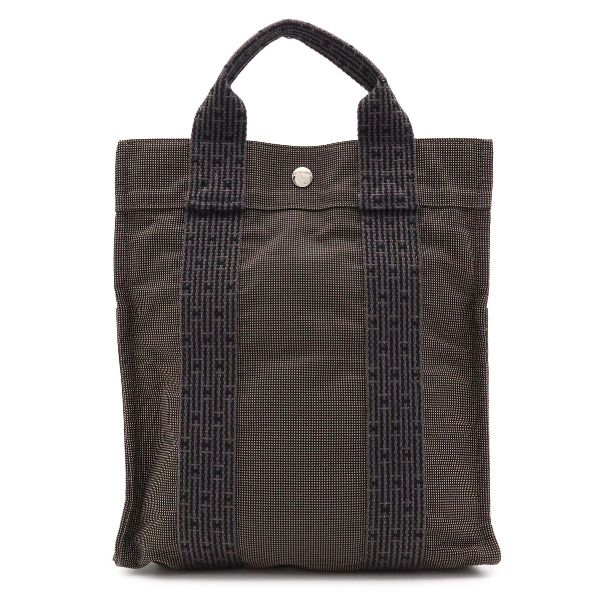 Hermes Her Line Sac a Dos PM Backpack Shoulder Bag Canvas Gray