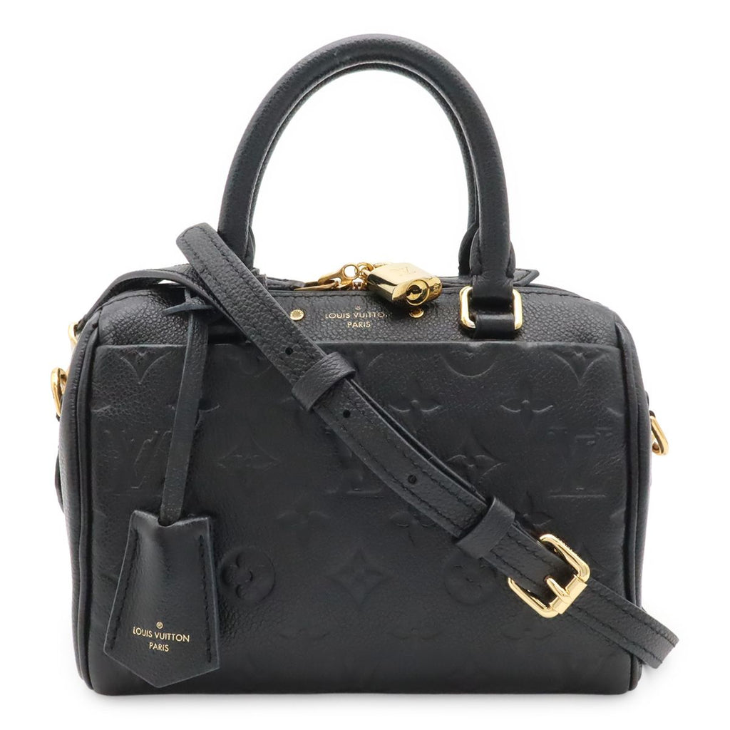 Louis Vuitton Monogram Empreinte Speedy Bandouliere 20 2-Way Shoulder Bag Noir