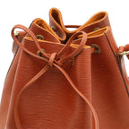 Louis Vuitton Epi Noe Drawstring Shoulder Bag Leather Kenya Brown — view 4