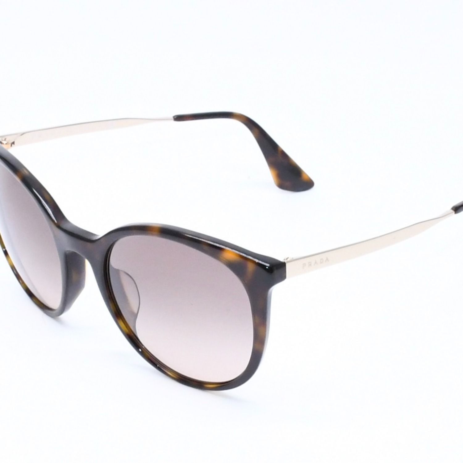 Prada Sunglasses Eyewear Tortoiseshell Pattern Side Logo Acetate — view 3