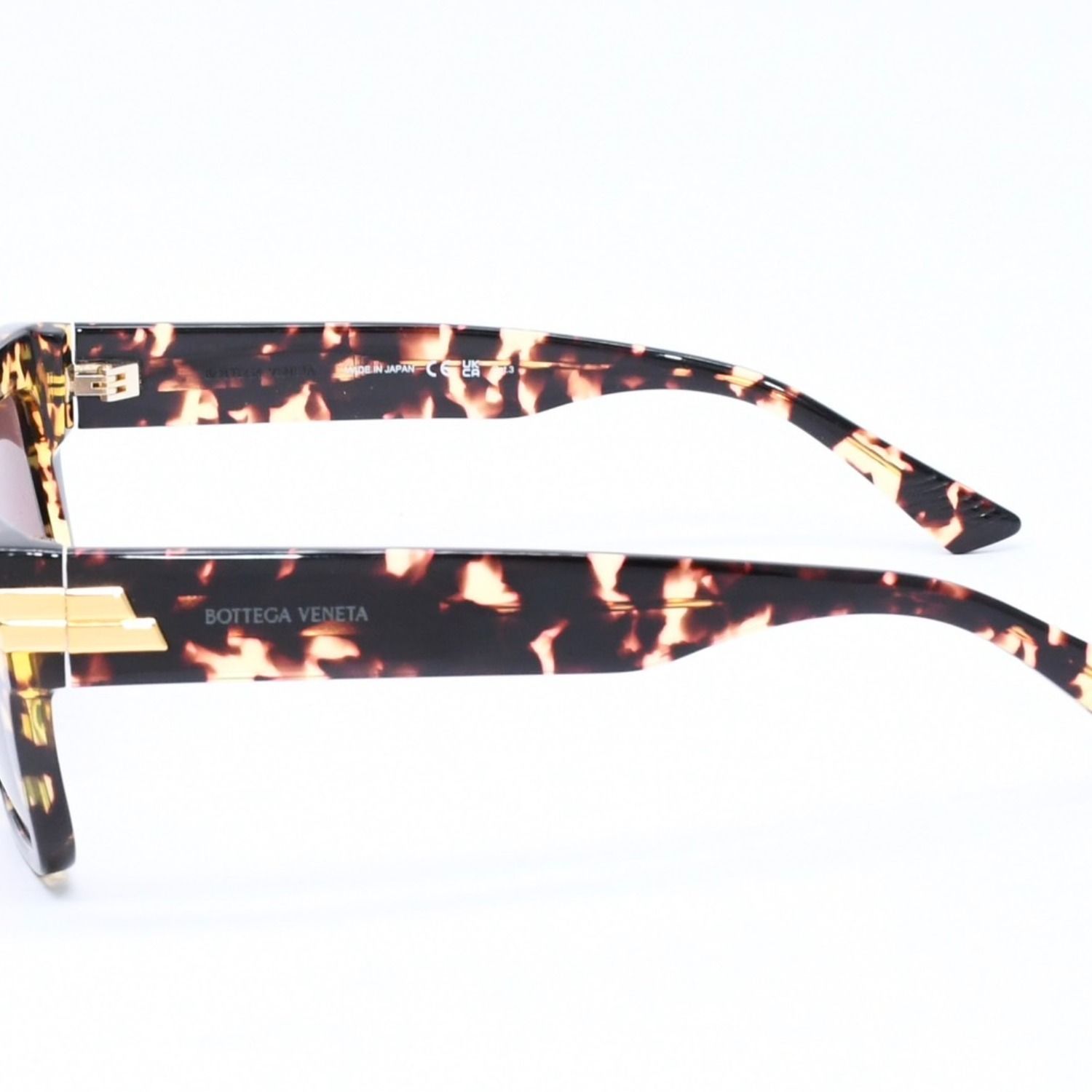 Bottega Veneta Side Logo Sunglasses Eyewear 18 145 Gold — view 6