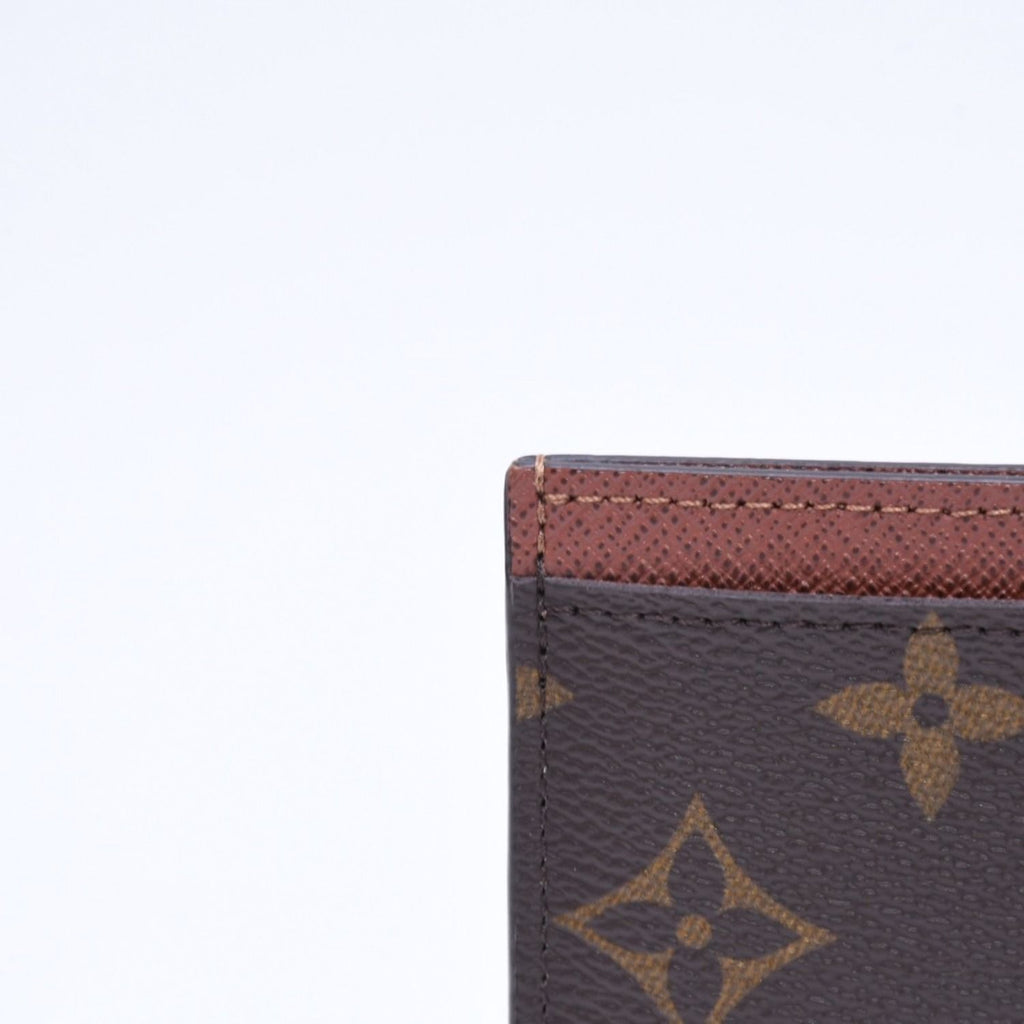 Louis Vuitton Porte Cartes Simple Card Case Monogram Brown — view 6
