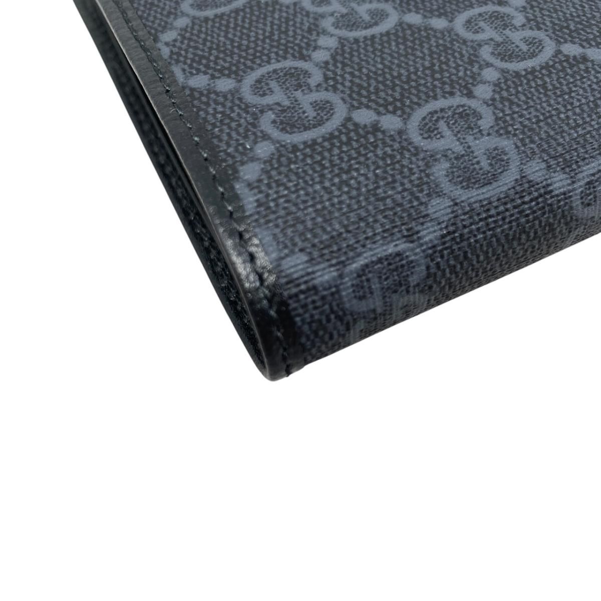 Gucci Bifold Wallet Interlocking G GG Supreme Black — view 3