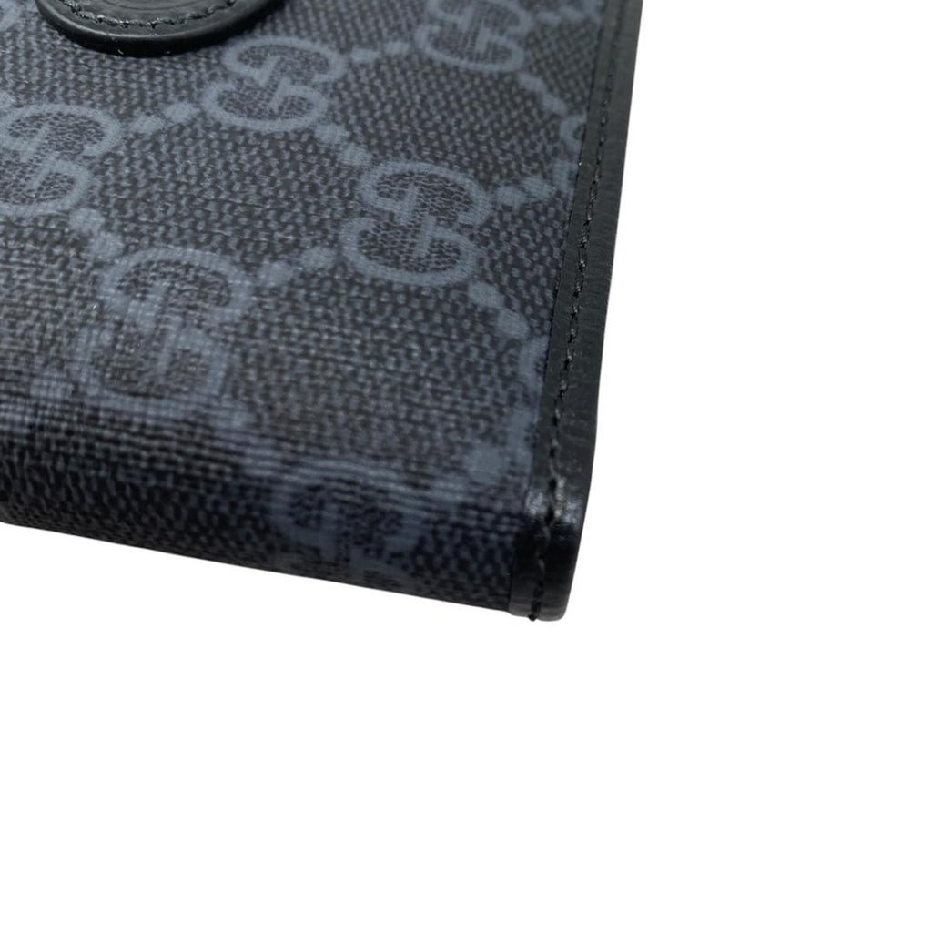 Gucci Bifold Wallet Interlocking G GG Supreme Black — view 4