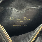 Dior Shoulder Bag Vibe Hobo Micro Cannage Stitch Black White 2-Way Lambskin — view 8