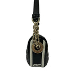 Dior Shoulder Bag Vibe Hobo Micro Cannage Stitch Black White 2-Way Lambskin — view 4