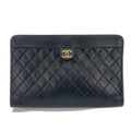 Chanel Clutch Quilted Black