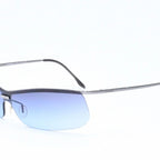 Chanel Half Rim Sunglasses Eyewear Blue Lens — view 3