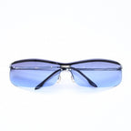Chanel Half Rim Sunglasses Eyewear Blue Lens — view 2