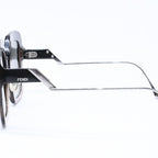 Fendi Sunglasses Eyewear FF Square Black Metal Acetate — view 6