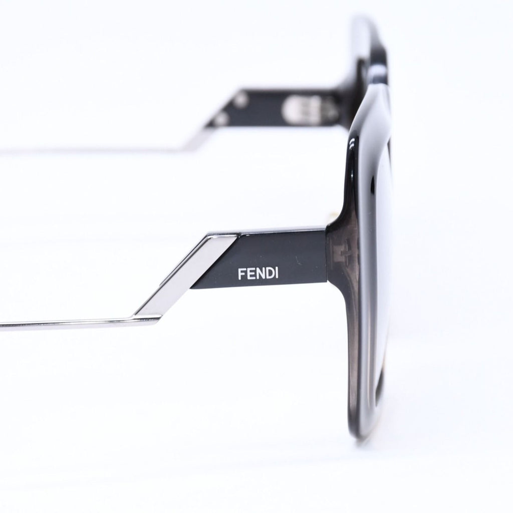 Fendi Sunglasses Eyewear FF Square Black Metal Acetate — view 8