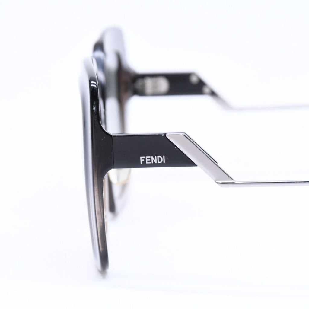 Fendi Sunglasses Eyewear FF Square Black Metal Acetate — view 7