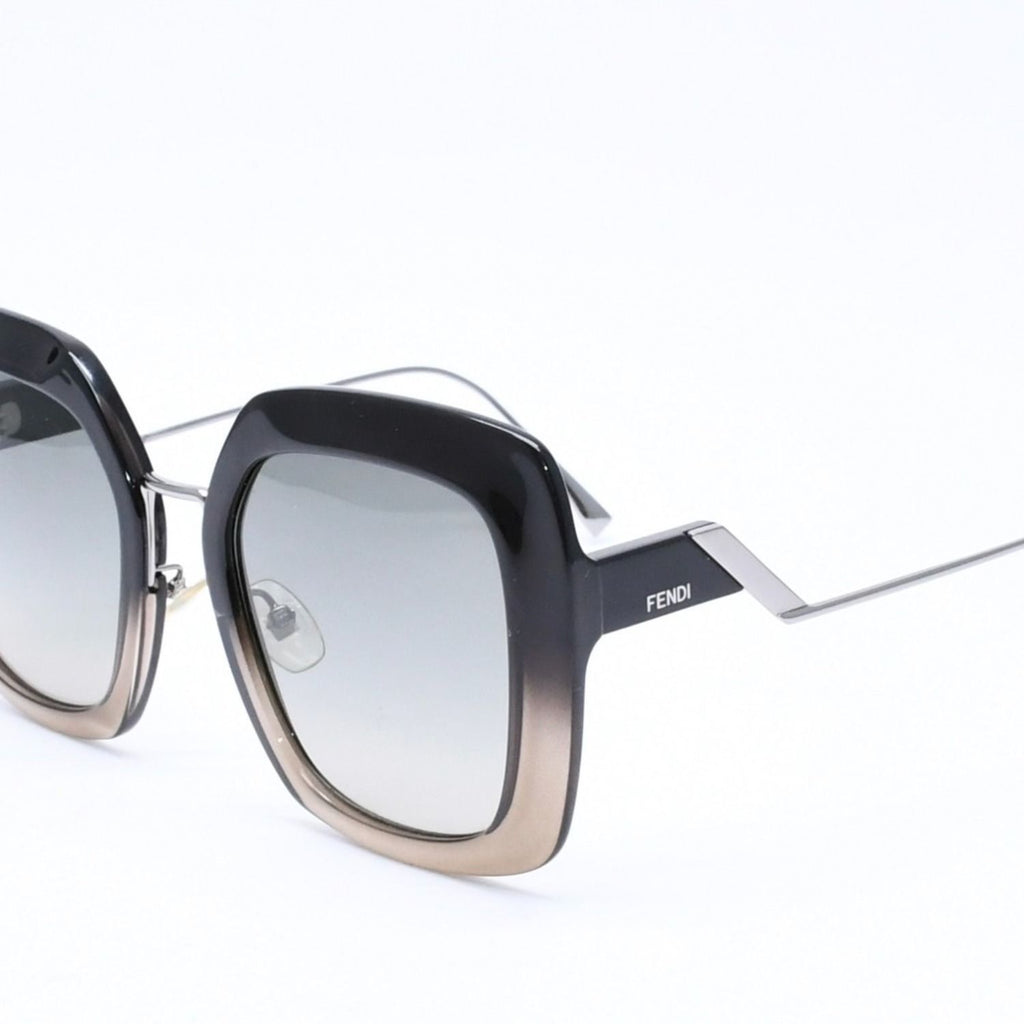 Fendi Sunglasses Eyewear FF Square Black Metal Acetate — view 3